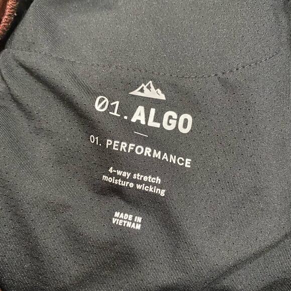 01. Algo Performance Pants Mens 33/34 Moisture Wicking Stretch Bitter Chocolate - Picture 9 of 9